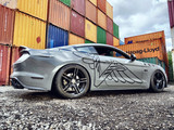 15-23 Ford Mustang (Coupe) Folierung Velocity Schwinge - Schwarz Glanz Links und Rechts