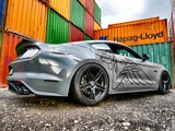 15-23 Ford Mustang (Coupe) Folierung Velocity Schwinge - Schwarz Glanz Links und Rechts