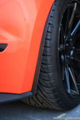 15-17 Ford Mustang Spritzschutz-Set - Carbon - Hinten Hinten