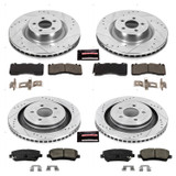 15-23 Ford Mustang GT (5.0) Überholsatz Verschleißteile Bremse - Powerstop Z23 Street - VA 380mm / HA 330mm - 6-Kolben Bremsanlage Vorne und hinten