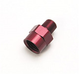 64-73 Ford Mustang Anschluss Kraftstoffschlauch - Aluminium - Rot - 1/8 NPT auf 1/4 NPT