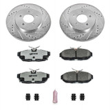 11-14 Ford Mustang GT (5.0) Überholsatz Verschleißteile Bremse - Powerstop Z26 - Track - VA/HA - ohne Brembo - 336 mm Bremsscheiben Vorne und hinten