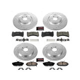13-14 Ford Mustang Shelby GT500 (5.8) Überholsatz Verschleißteile Bremse - Powerstop Z23 - Street - VA/HA Vorne und hinten