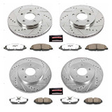 05-10 Ford Mustang Base (4.0) Überholsatz Verschleißteile Bremse - Powerstop Z26 - Track - VA/HA Vorne und hinten