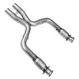 11-14 Ford Mustang GT (5.0) Hosenrohr - Kooks - X-Pipe - Green Catted