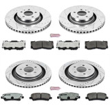 15-23 Ford Mustang (2.3, 5.0) Überholsatz Verschleißteile Bremse - Powerstop Z26 - Track - VA 352mm / HA 330mm - 4-Kolben Bremsanlage Vorne und hinten