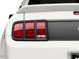 05-09 Ford Mustang Rahmen für Rücklicht - Matt Schwarz - Links & Rechts