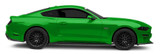 18-23 Ford Mustang Komplettset Tönungsfolie Beleuchtung - Schwarz Vorne und hinten