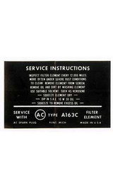 38020660-63-65-Chevrolet-Corvette-Aufkleber-Service-Luftfilter-1