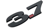 99-17 Ford Mustang Emblem - 3.7 - Schwarz Glanz