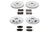 07-12 Ford Mustang Shelby GT500 (5.4) Scheibenbremssatz - Powerstop Z23 - Street - VA 355mm - HA 300mm Vorne und hinten