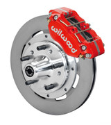 70-73 Ford Mustang Überholsatz Verschleißteile Bremse - Wilwood Dynapro Dust-Boot - Vorne - 12,19 " - Glatt - Rot Vorne