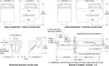 64-73 Ford Mustang Hauptbremszylinder - Wilwood  - Aluminium - Schwarz - 3/4 "