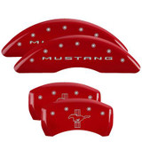 15-17 Ford Mustang (5.0) Blende Bremssattel - Rot - Vorne und hinten - OEM 4- Kolben Performance Bremse Vorne und hinten