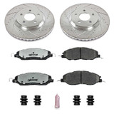 11-14 Ford Mustang GT (5.0) Überholsatz Verschleißteile Bremse - Powerstop Z26 - Track - VA/HA - ohne Brembo - 316 mm Scheiben VA Vorne und hinten