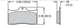 05-14 Ford Mustang Bremsbelagsatz Scheibenbremse - Wilwood - mit Wilwood Bremsanlage - Hinten Hinten