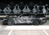 15-25 Ford Mustang Felge - Shelby CS10 - Aluminium - 11x20 Zoll - Schwarz mit abgedrehtem Stern Hinten
