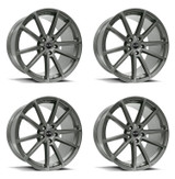 15-25 Ford Mustang Felgensatz - Shelby CS10 - Aluminium - 9,5x20 und 11x20 Zoll - Gunmetal Vorne und hinten