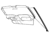 64-68 Ford Mustang (Convertible) Dichtung für A-Säule - B Qualität