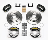 64-73 Ford Mustang Überholsatz Verschleißteile Bremse - Wilwood Scheibenbremse HA - Small Bearing 12,19 Zoll/schwarz/glatt Hinten