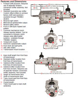 64-73 Ford Mustang Schaltgetriebe komplett - Tremec TKX - 0,68 fünfter Gang - 813 Nm