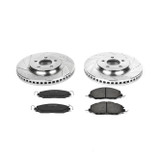 11-14 Ford Mustang Base (3.7) Überholsatz Verschleißteile Bremse - Powerstop Z23 - Street - VA - ohne Brembo - 316mm Scheiben Vorne