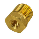 64-73 Ford Mustang Rohrverbinder - Reduzierstück - Messing - 1/2 NPT auf 1/8 NPT (52893800)