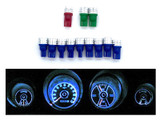69-70 Ford Mustang Leuchtmittel Instrumentenbeleuchtung - LED - Blau - Set