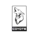 15-23 Ford Mustang Emblem Heckklappe - Coyote - Weiß mit Schwarz