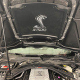 Aufkleber Motorhaube - Shelby Snake - Schwarz/Silber