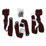 64-73 Ford Mustang Sicherheitsgurt - Dreipunktgurt - Maroon- Paar - Hinten
