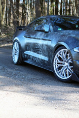 15-23 Ford Mustang Felgensatz - Elegance - E2FF - Deep Concave - 9,5 x 20 Zoll & 10,5 x 20 Zoll - Tinted Metal Vorne und hinten