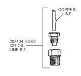 57-62 Chevrolet Corvette Ölleitung Motor - 40 " - Set