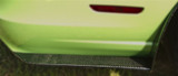 10-14 Ford Mustang Stoßstangenansatz - Carbon - LG56 Hinten unten