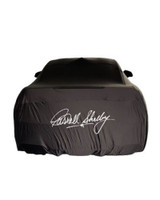 05-21 Ford Mustang Fahrzeugabdeckung - Shelby Style - Schwarz mit grauem Logo