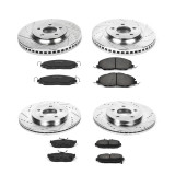 11-14 Ford Mustang Base Verschleißteilset Bremse - Powerstop Z23 - Street - VA 316mm / HA 300mm - ohne Brembo Vorne und hinten