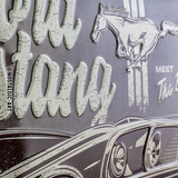 Wandtafel - Ford Blechschild Mustang - The Boss