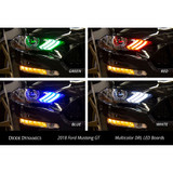 18-23 Ford Mustang Umrüstsatz Hauptscheinwerfer - EU - RGB - TriBar Vorne