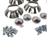 63-64 Chevrolet Corvette Base Felgensatz komplett - Knockoff Wheels - Aluminium - Direct Bolt
