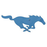 10-14 Ford Mustang Emblem Kühlergrill - Running Pony - Chrom Vorne
