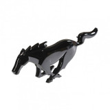 10-14 Ford Mustang Emblem Kühlergrill - Running Pony - Schwarz Vorne