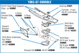 63-76 Chevrolet Corvette Base Aschenbecher