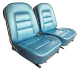 1965 Chevrolet Corvette Base Sitzbezüge - Hellblau Vinyl
