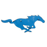 15-23 Ford Mustang Emblem Heckklappe - Running Pony - Schwarz glänzend