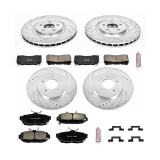 2012 Ford Mustang Verschleißteilset Bremse - Powerstop Z23 - Street - VA 355mm - HA 300mm Vorne und hinten