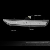 10-14 Ford Mustang Set Seitenmarkierungsleuchten - Vorne - LED Vorne