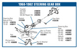 63-82 Chevrolet Corvette (Power) Umlenkhebel an Lenkgetriebe