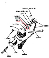 64-67 Ford Mustang Buchse für Lenksäule