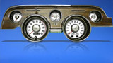 67-68 Ford Mustang Instrumentenscheibe - White Gauges - Weiß