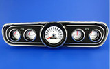 1966 Ford Mustang Instrumentenscheibe - Mi/h - Weiß - Set